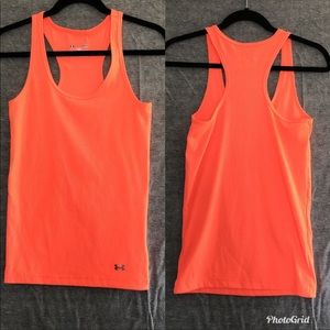 Orange ua tank top size small